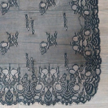 MANTILLA 130X250 NEGRA 159