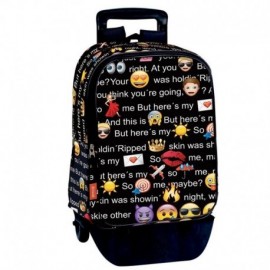 MOCHILA CON RUEDAS EMOJI TALK42 CM